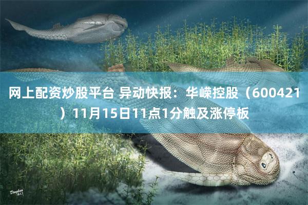 网上配资炒股平台 异动快报：华嵘控股（600421）11月15日11点1分触及涨停板