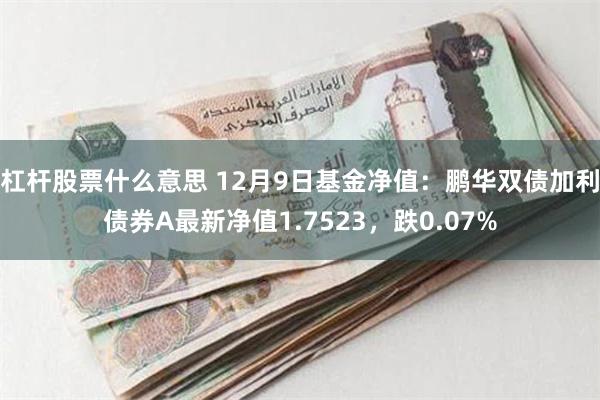 杠杆股票什么意思 12月9日基金净值：鹏华双债加利债券A最新净值1.7523，跌0.07%