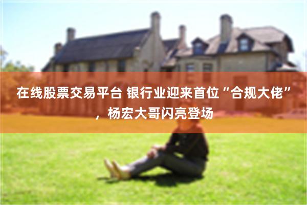 在线股票交易平台 银行业迎来首位“合规大佬”，杨宏大哥闪亮登场