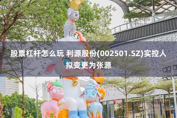股票杠杆怎么玩 利源股份(002501.SZ)实控人拟变更为张源