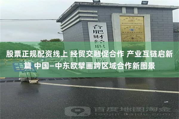 股票正规配资线上 经贸交融促合作 产业互链启新篇 中国—中东欧擘画跨区域合作新图