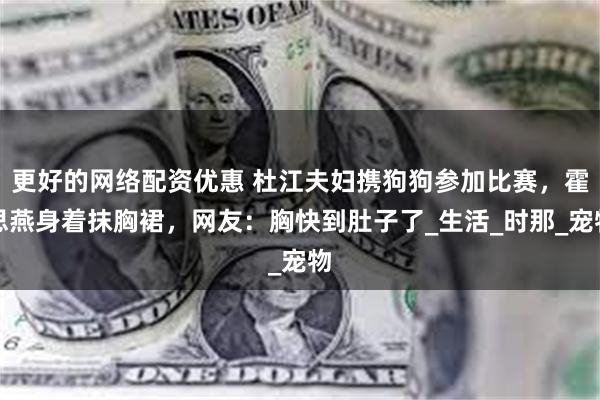 更好的网络配资优惠 杜江夫妇携狗狗参加比赛，霍思燕身着抹胸裙，网友：胸快到肚子了